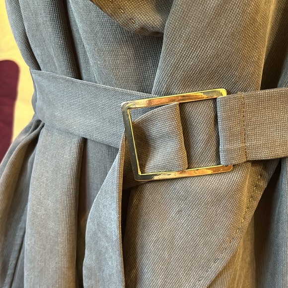 Long vest, belted, sz XL, taupe - Picture 3 of 7